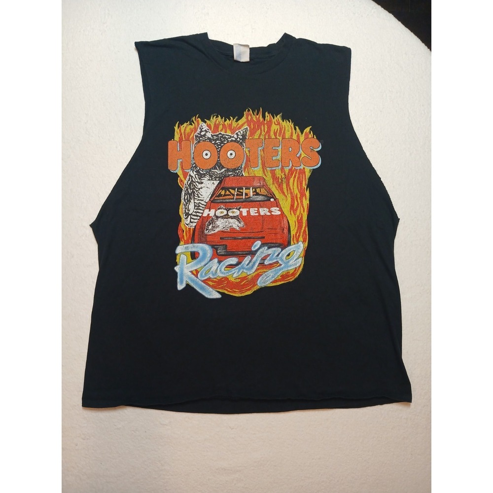 Hooters Racing Sleeveless Shirt — Men's Size Double Extra Large (2XL) Nascar